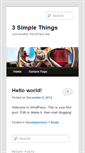 Mobile Screenshot of 3-simple-things.com